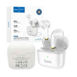 Hoco True Wireless Earbuds EW08 Studious Bluetooth V5.1 White Hoco True Wireless Earbuds EW08 Studious Bluetooth V5.1 White